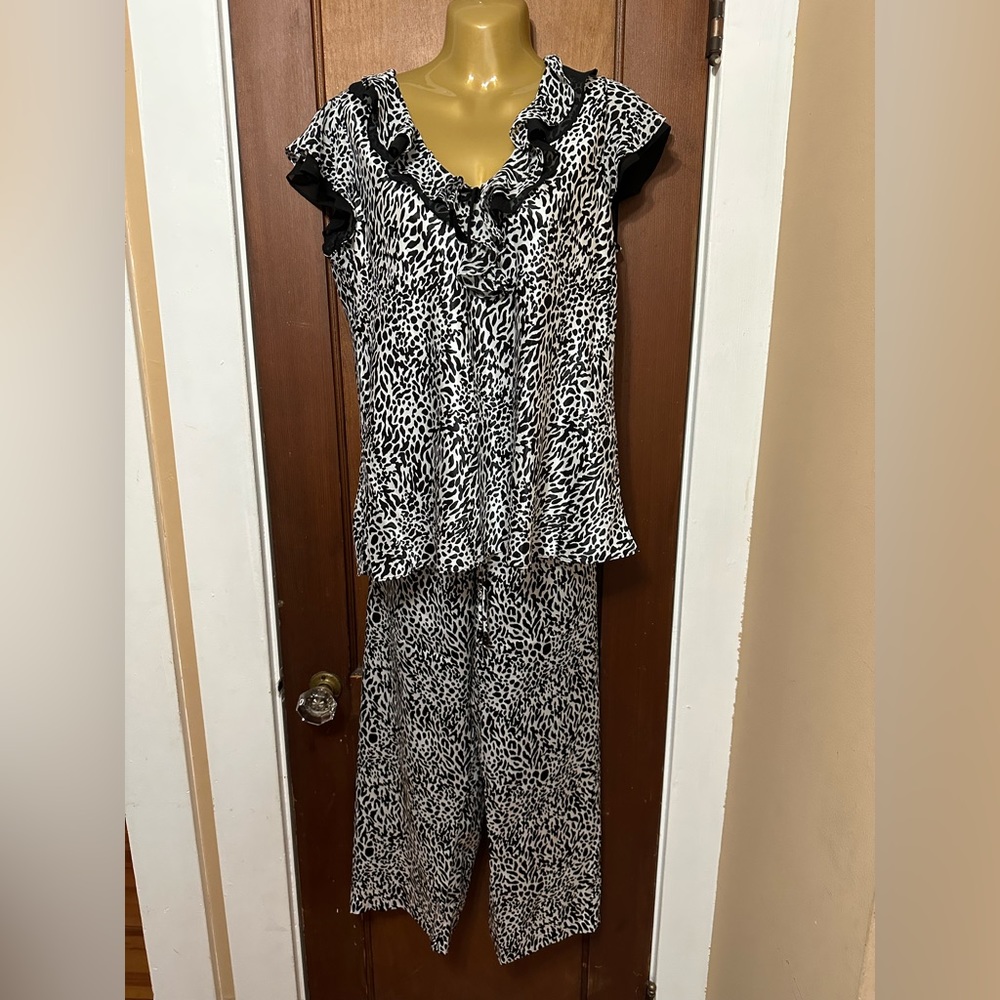 Animal Print Pajama Set
